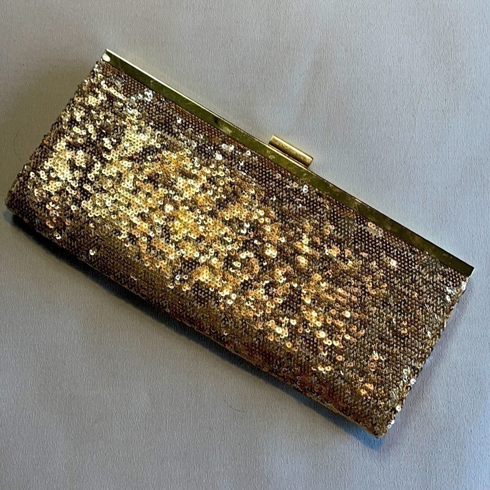 ✨ Style And Co Gold Glitter Clutch